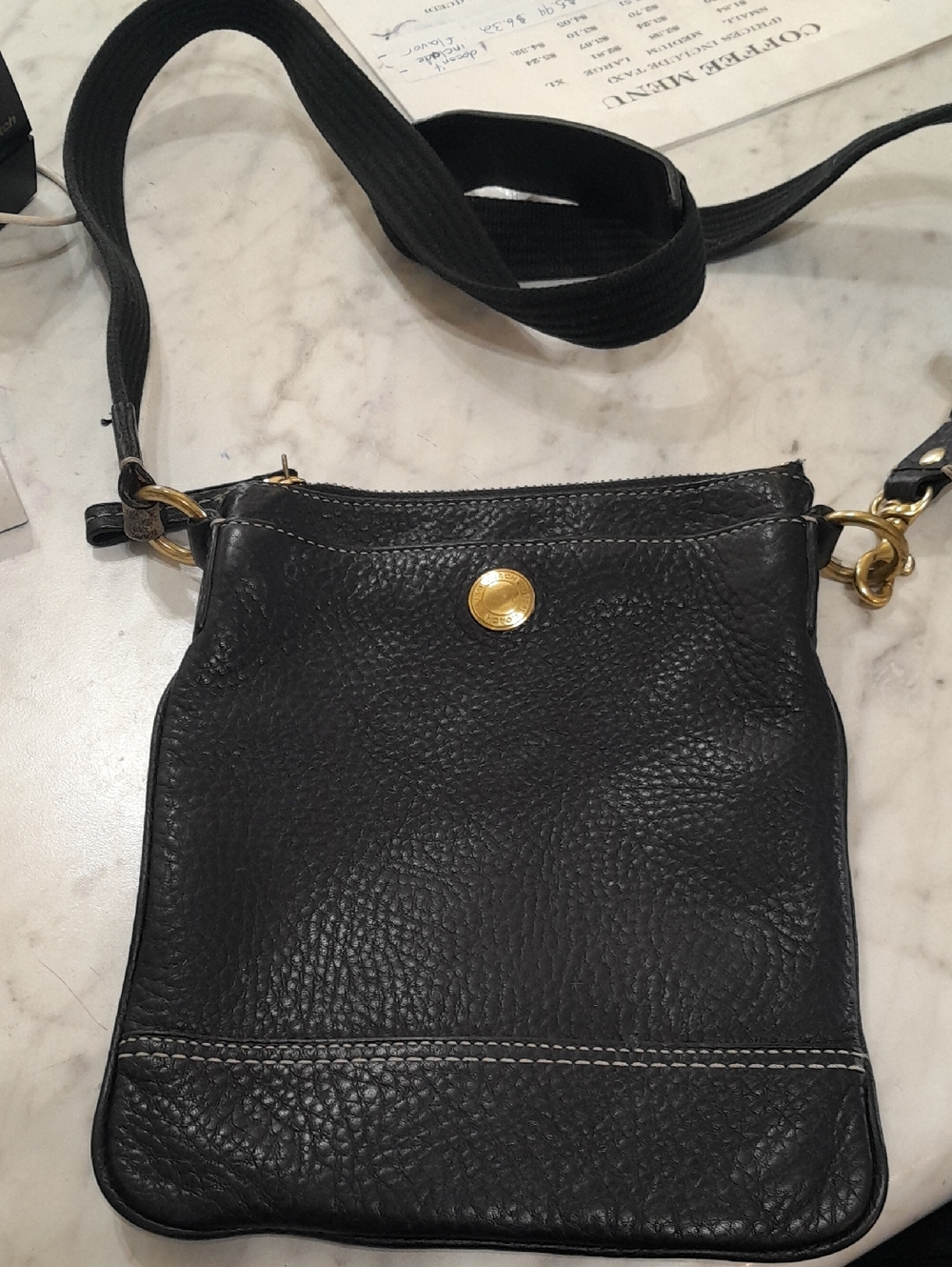 Black Coach Small Shoulder Bag Good Preowned Condition